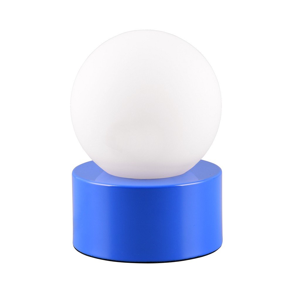 Kék asztali lámpa üveg búrával (magasság 17 cm) Countess – Trio