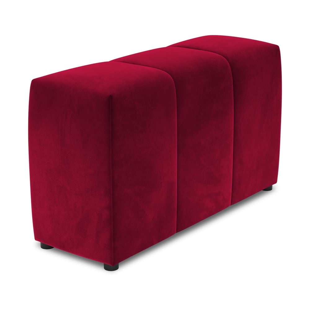 Piros bársony háttámla moduláris kanapéhoz rome velvet - cosmopolitan design