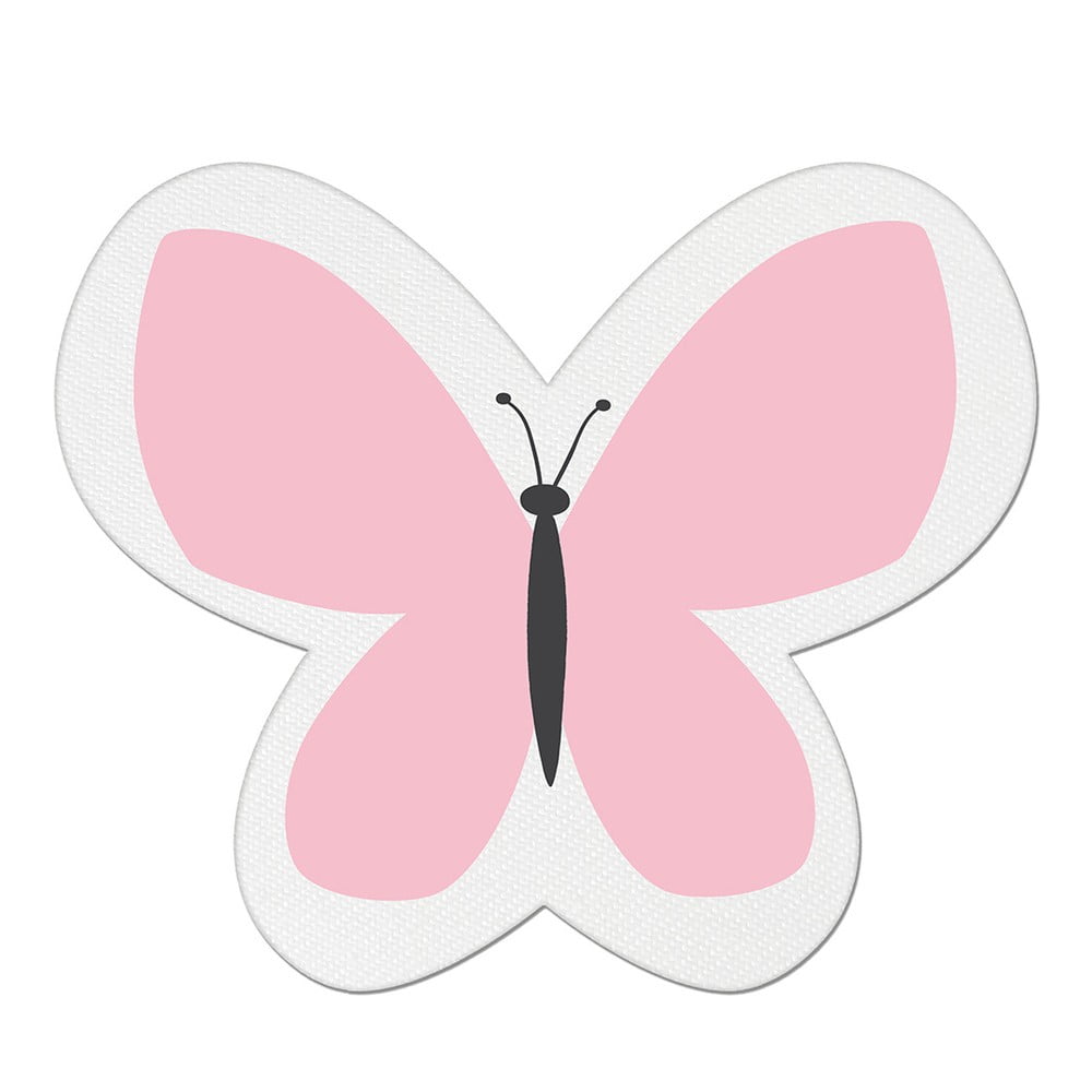 Pillow Toy Butterfly rózsaszín pamut keverék gyerekpárna, 26 x 30 cm - Mike & Co. NEW YORK