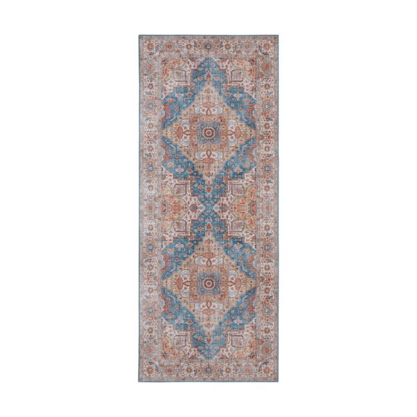 Sylla kék-piros szőnyeg, 80 x 200 cm - Nouristan
