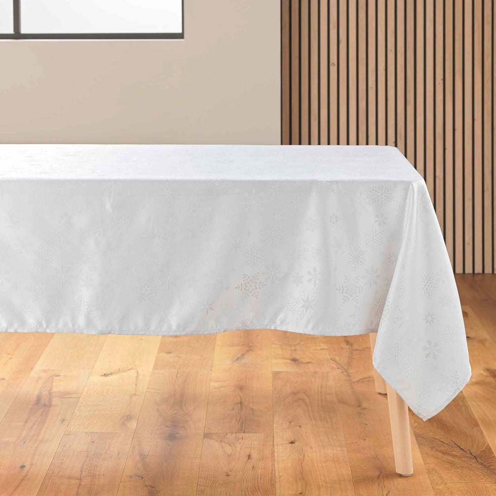 Jacquard asztalterítő karácsonyi mintával 140x300 cm Flocons – douceur d'intérieur