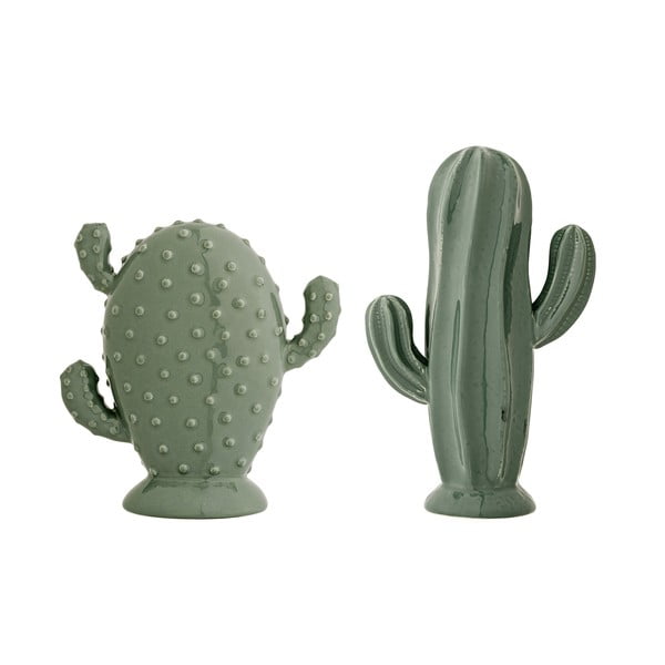 Cactus 2 db zöld dekor szobor - Bloomingville