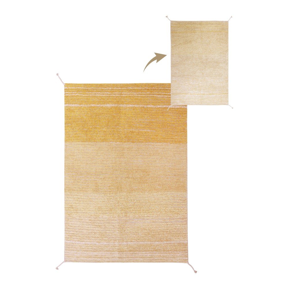 Okkersárga pamut szőnyeg 120x160 cm Twin Amber – Lorena Canals