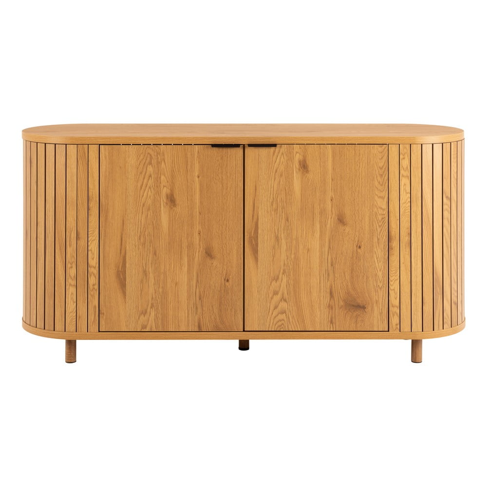 Natúr színű komód tölgyfa dekorral 160x80x45 cm Colima – Actona