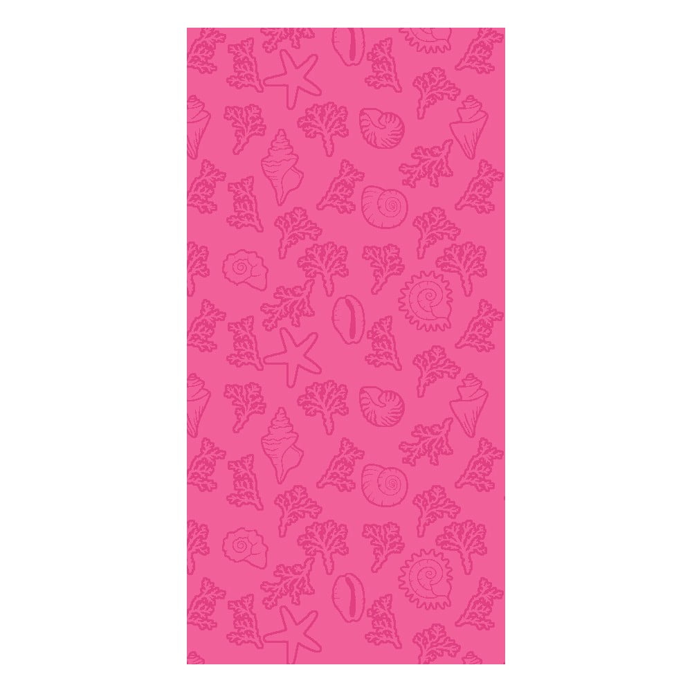 Rózsaszín pamut strandtörölköző 70x140 cm Sea – B.E.S.