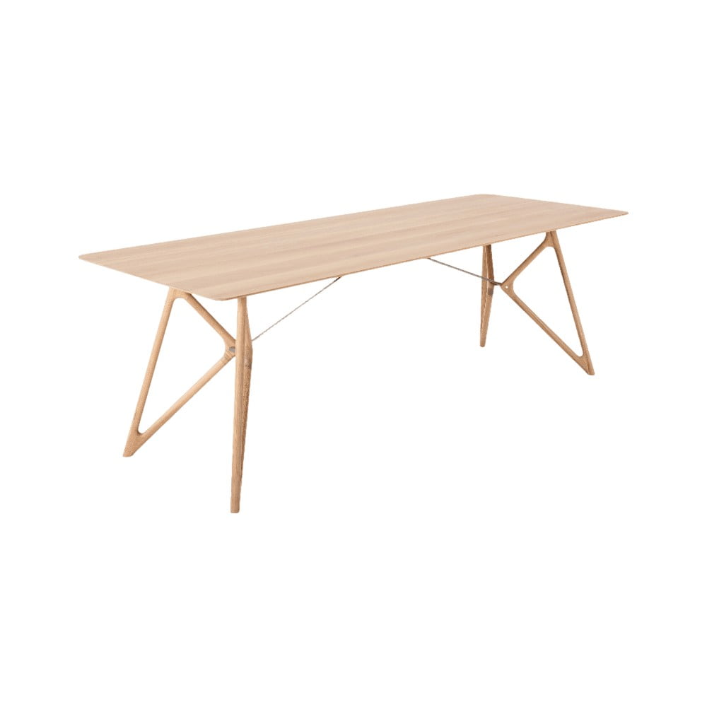 Étkezőasztal tölgyfa asztallappal 240x90 cm tink - gazzda