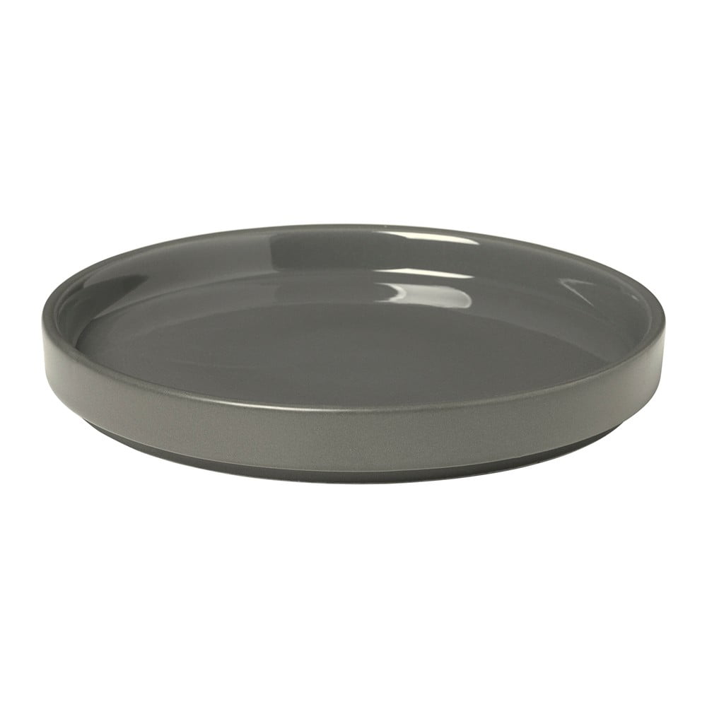 Pilar szürke kerámia tányér, ø 14 cm - Blomus
