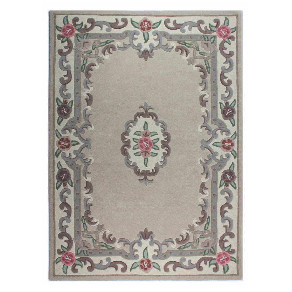 Aubusson bézs gyapjú szőnyeg, 150 x 240 cm - Flair Rugs