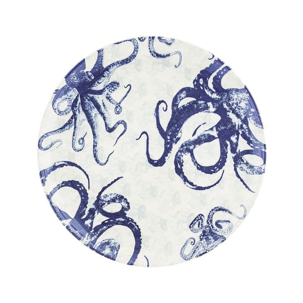 Positano kék-fehér kerámia tálaló tányér, ø 37 cm - Villa Altachiara