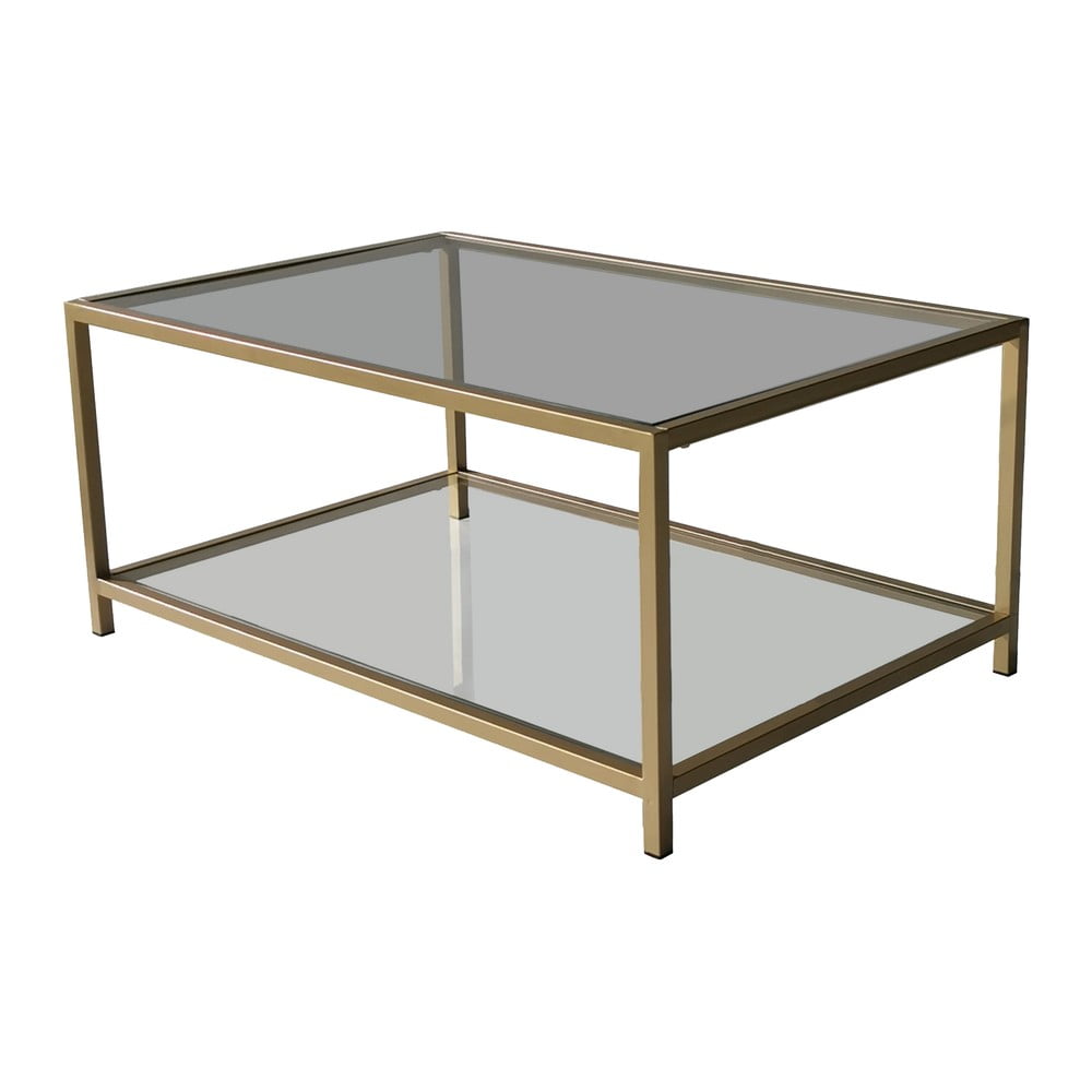 Aranyszínű dohányzóasztal 60x90 cm Astro – Neostill