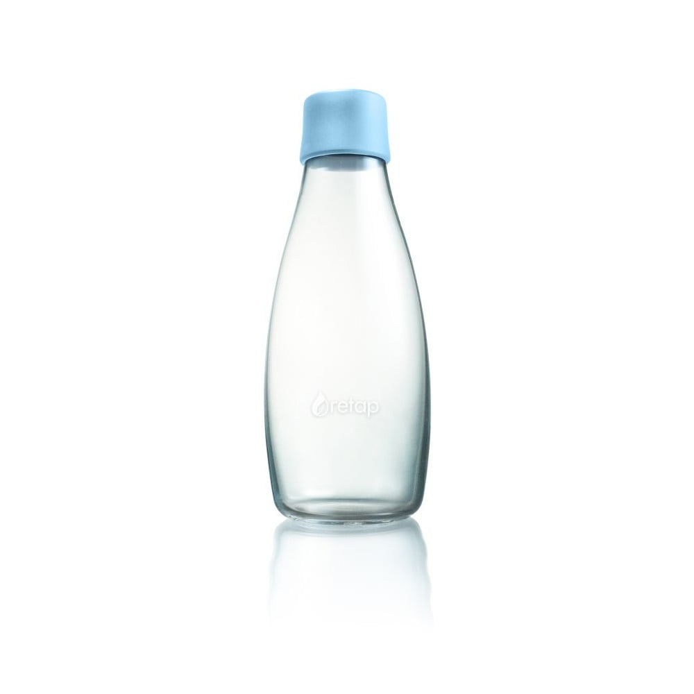 Pasztellkék üvegpalack, 500 ml - ReTap