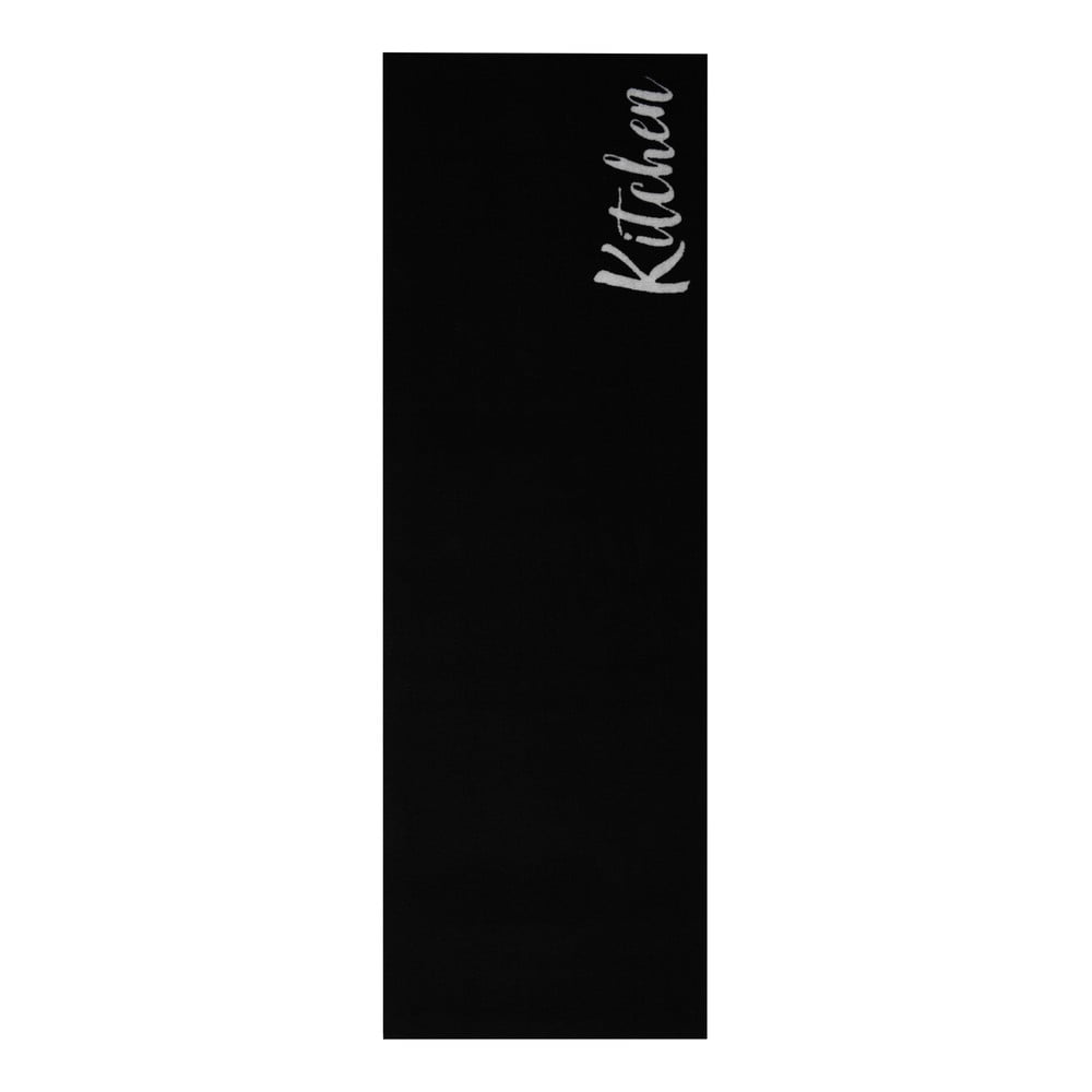 Cook & Clean Simple Kitchen fekete futószőnyeg, 50 x 150 cm - Zala Living
