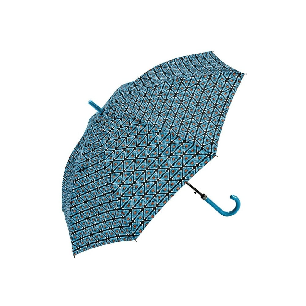 Patchwork kékeszöld botesernyő, ⌀ 122 cm - Ambiance
