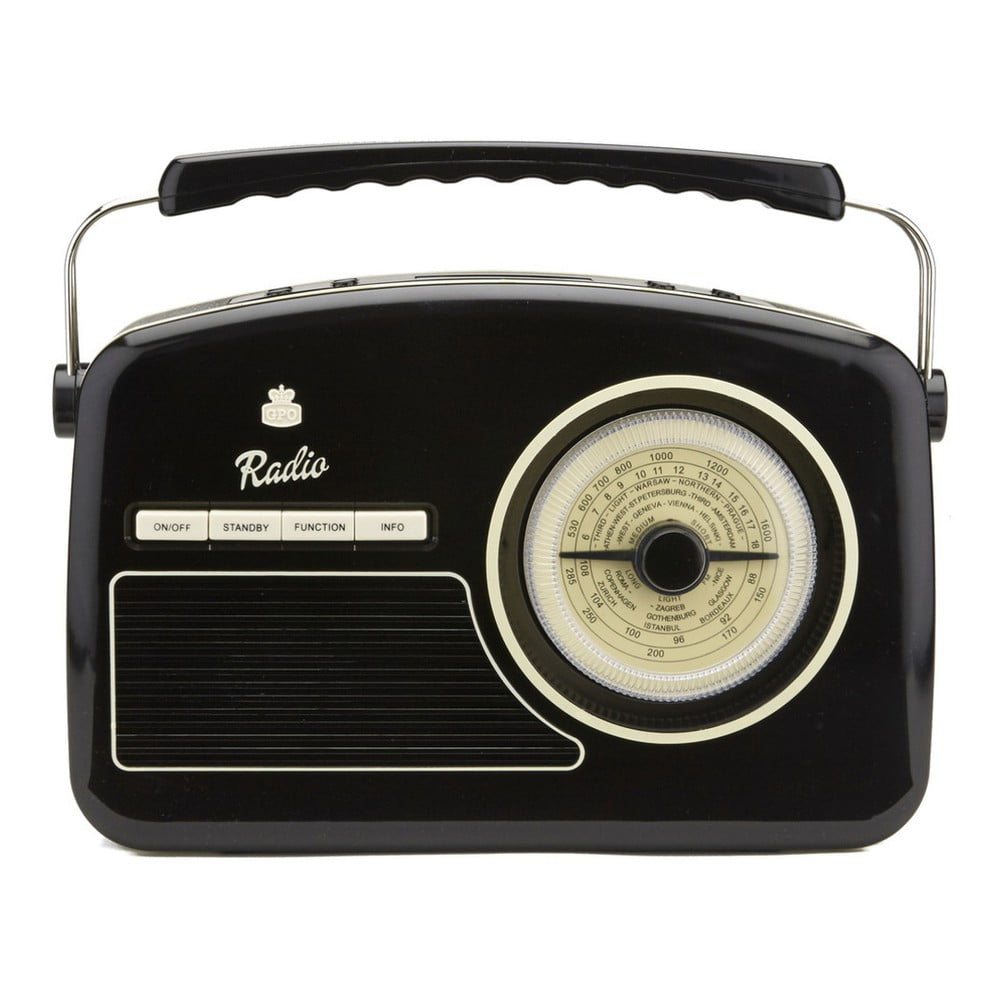 Rydell Nostalgic Dab Radio Black fekete rádió - GPO