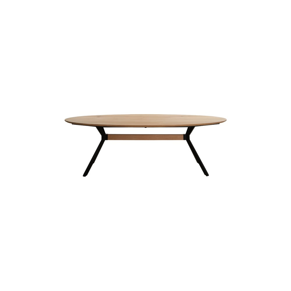 Natúr színű étkezőasztal tölgyfa asztallappal 100x240 cm nori – light & living