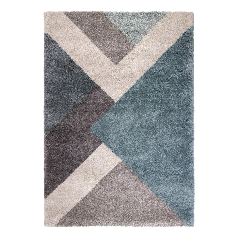 Zula kék-szürke szőnyeg, 160 x 230 cm - flair rugs