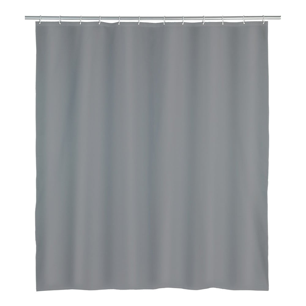 Punto szürke zuhanyfüggöny, 180 x 200 cm - Wenko