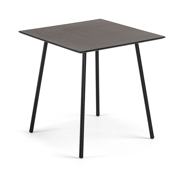 Ulrich fekete asztal, 75 x 75 cm - Kave Home