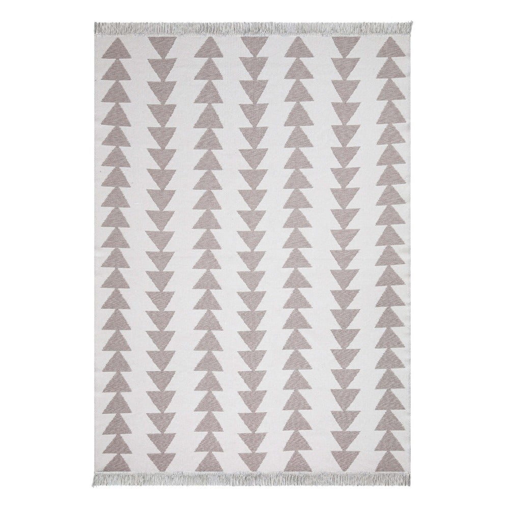 Duo fehér-bézs pamut szőnyeg, 120 x 180 cm - Oyo home