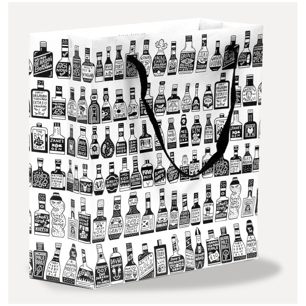 Bottles dísztasak, 21,6 x 21,6 cm - U Studio Design