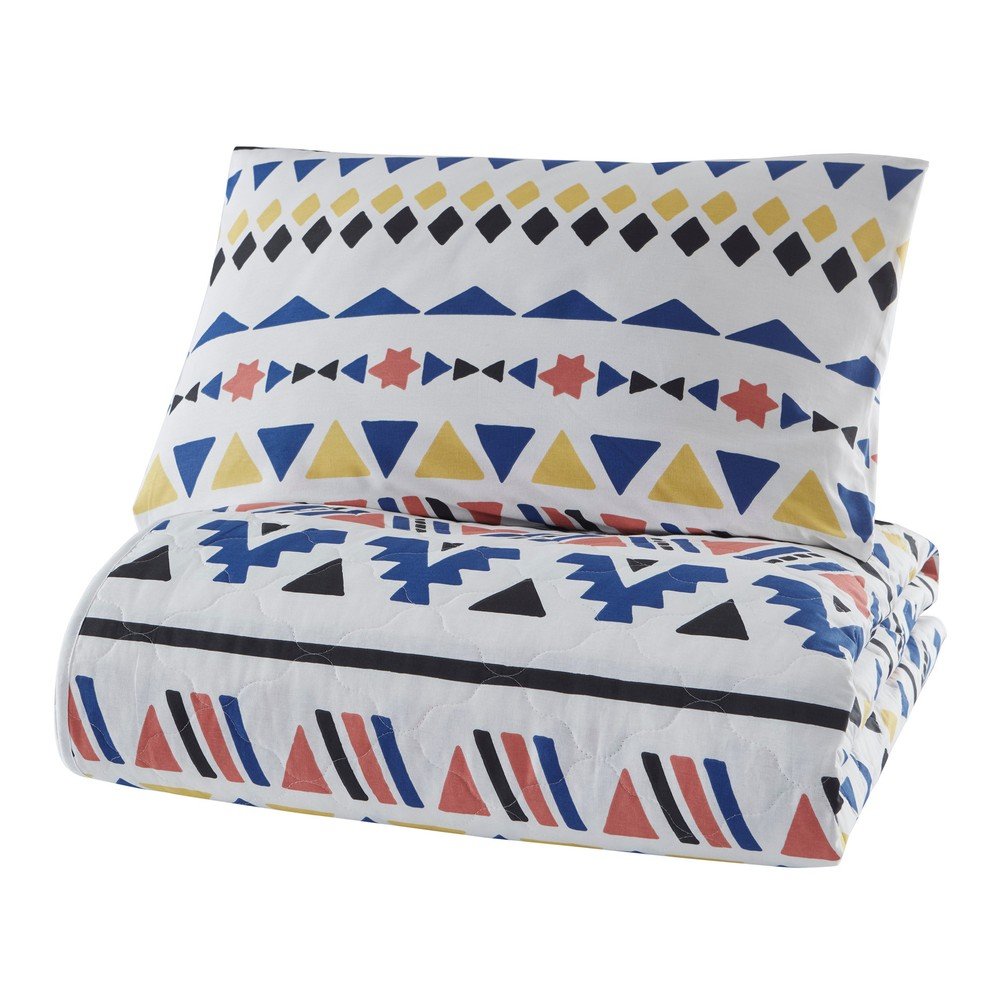 Pisagor ágytakaró ranforce pamut párnahuzattal, 180 x 225 cm - Mijolnir