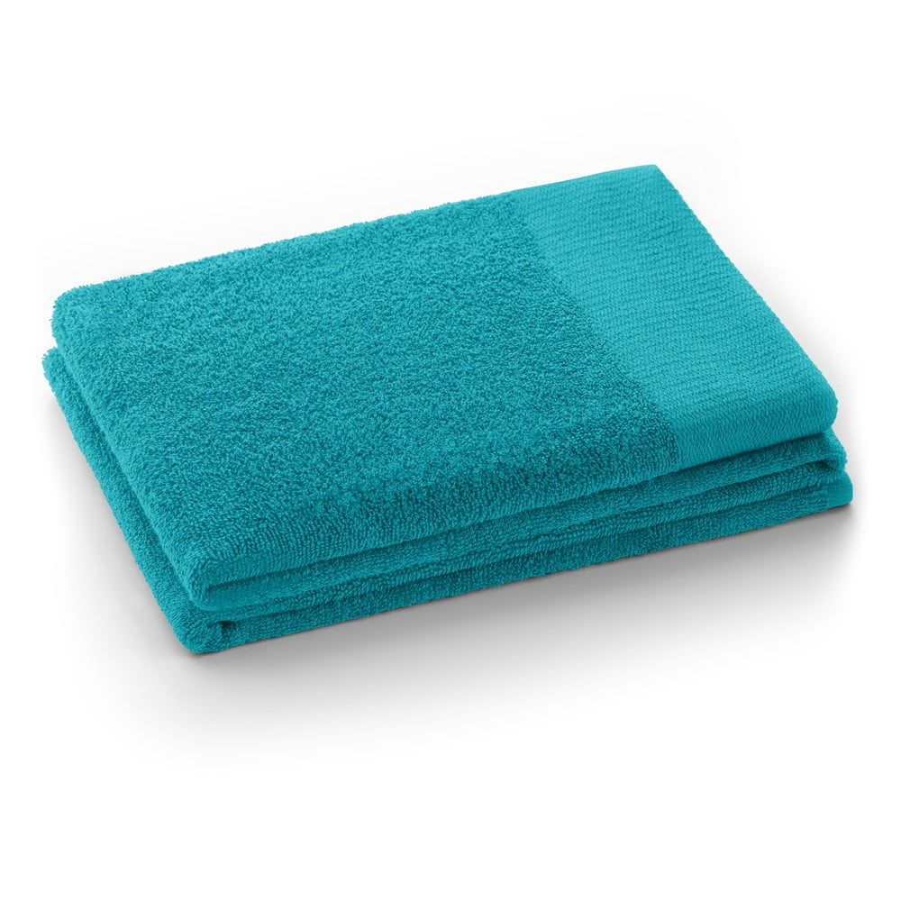 Türkiz frottír pamut törölköző 50x100 cm Amari – Restilo