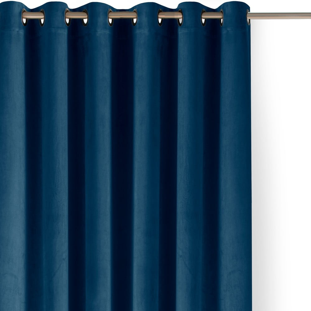 Kék bársony dimout (semi-opac) függöny 200x270 cm Velto – Filumi