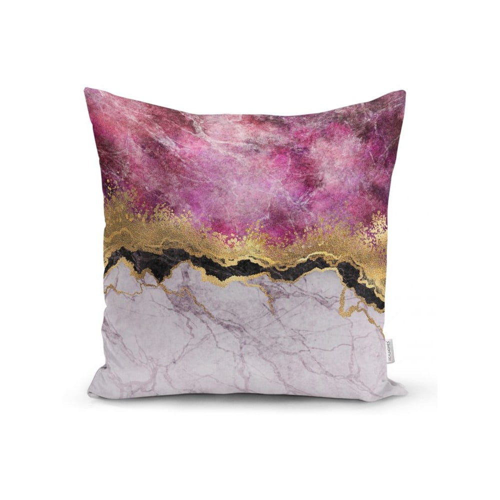 Marble With Pink And Gold párnahuzat, 45 x 45 cm - Minimalist Cushion Covers