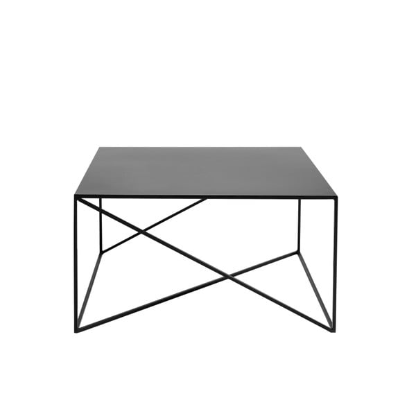 Memo fekete dohányzóasztal, 80 x 80 cm - Custom From