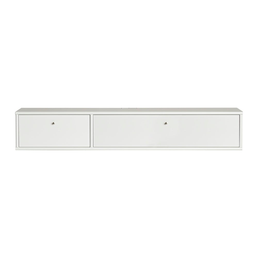 Fehér tv-állvány 136x22 cm mistral – hammel furniture