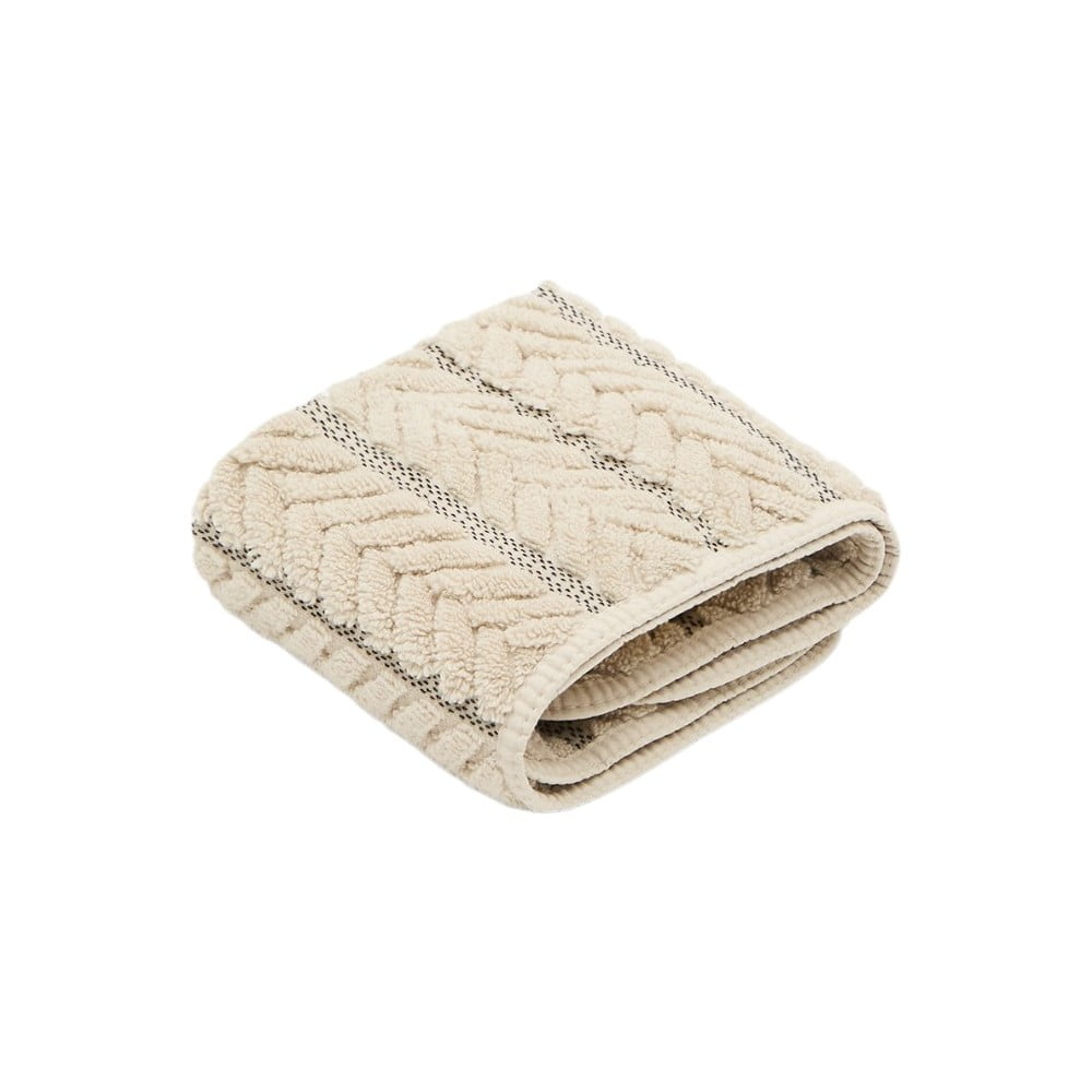 Bézs frottír pamut törölköző 30x50 cm Rune – Kave Home
