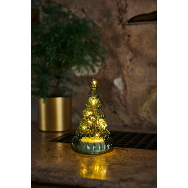 Lucy Tree Green világító LED dekoráció, magasság 16,5 cm - Sirius