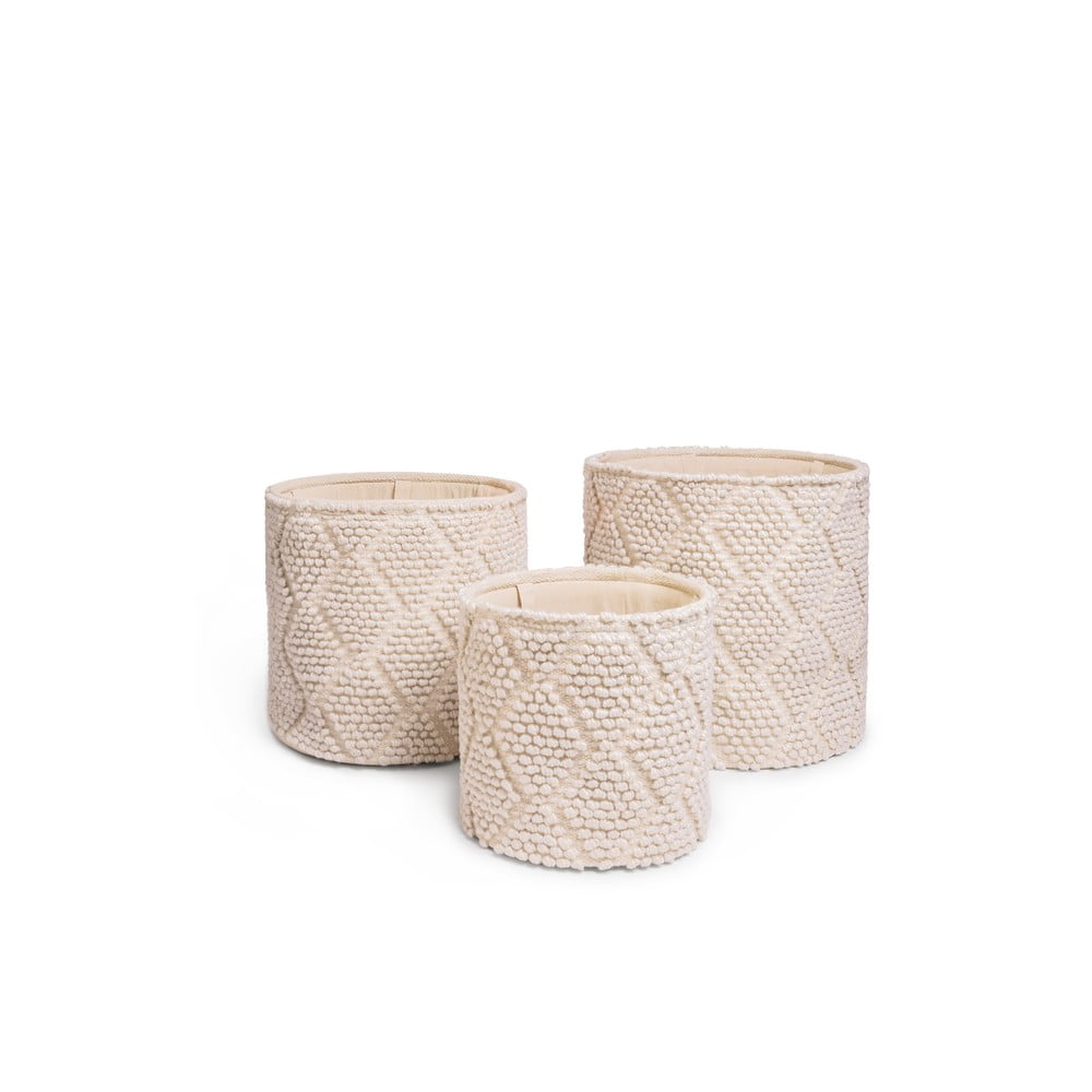Tároló textil tárolókosár szett 3 db-os Pearl – Bonami Essentials
