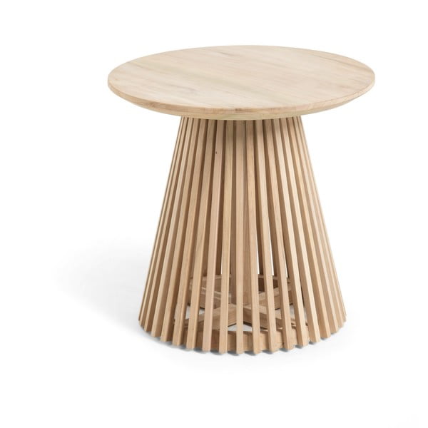 Irune teakfa dohányzóasztal, ø 50 cm - Kave Home