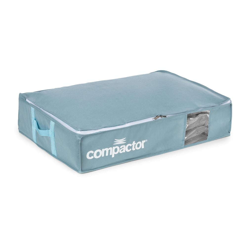 Vákuumos műanyag ágy alatti tárolódoboz 65x45x15,5 cm Blue Edition – Compactor