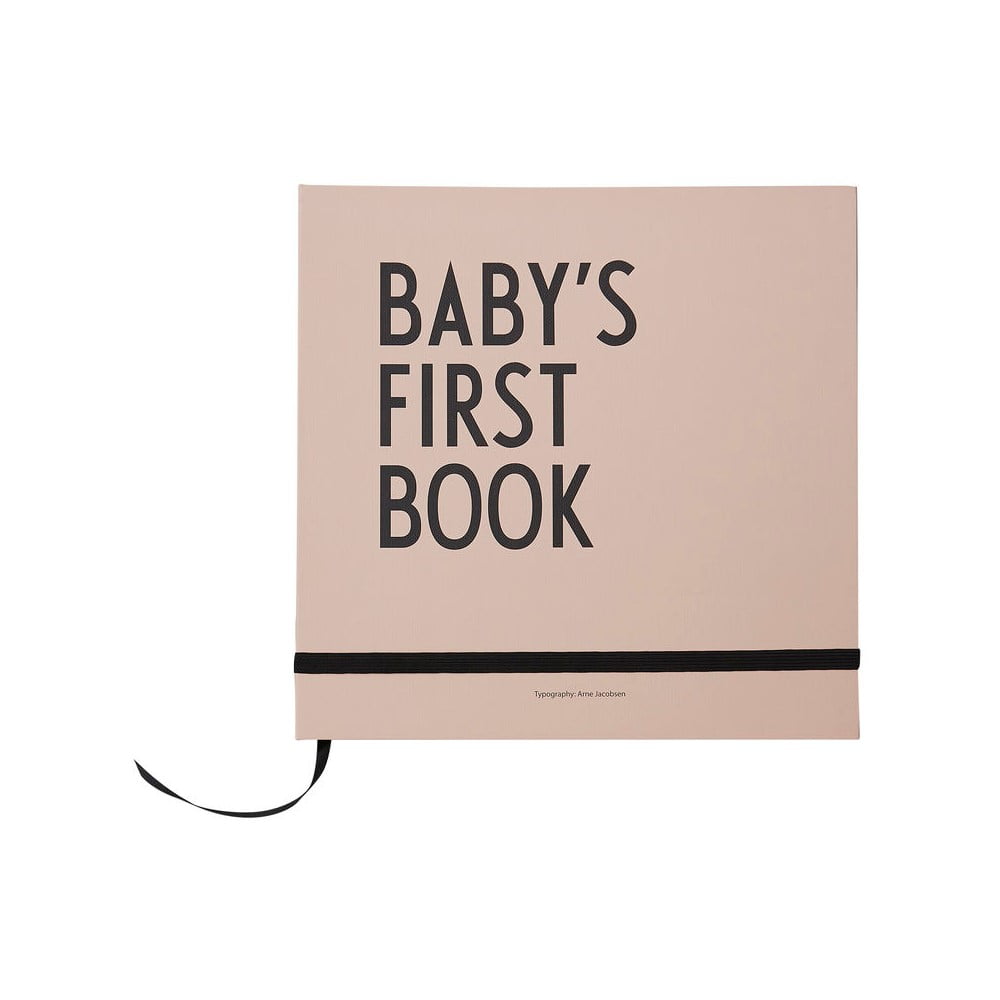 Baby's First Book rózsaszín emlékkönyv gyerekeknek - Design Letters