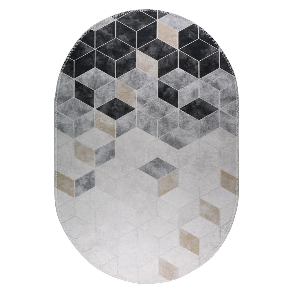 Fehér-szürke mosható szőnyeg 120x180 cm – Vitaus