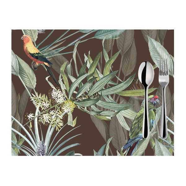 Jungle Birds 2 db-os barna tányéralátét szett, 33 x 45 cm - Mike & Co. NEW YORK