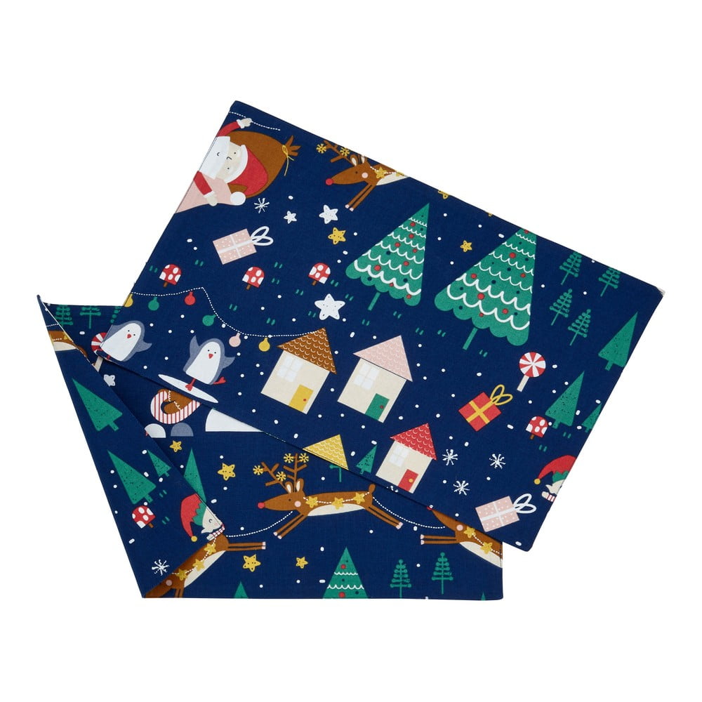 Karácsonyi mintás textil tányéralátét szett 2 db-os 30x46 cm Santa's Christmas Wonderland – Catherine Lansfield