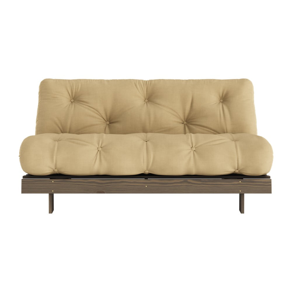Bézses mustársárga kinyitható kanapé 160 cm Roots – Karup Design