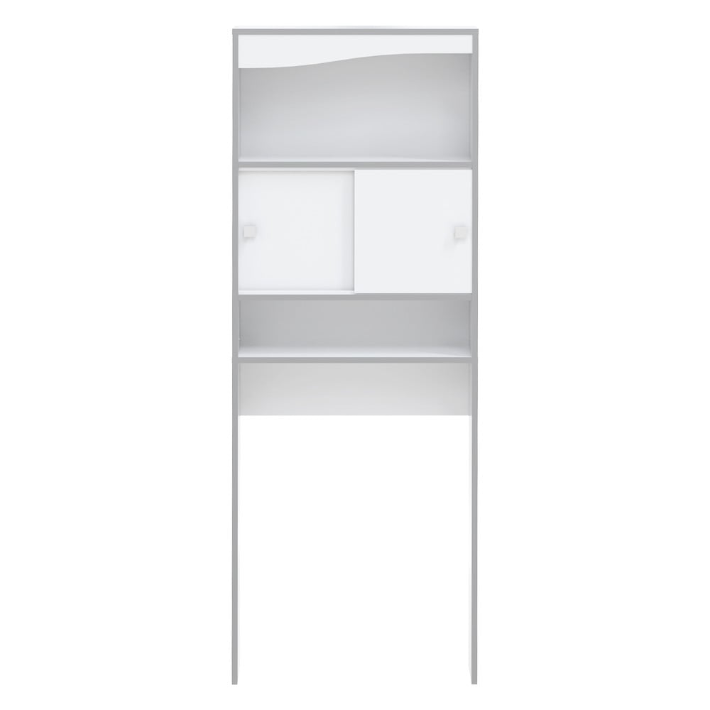 Fehér szekrény mosógép/WC fölé 64x177 cm Surf – TemaHome