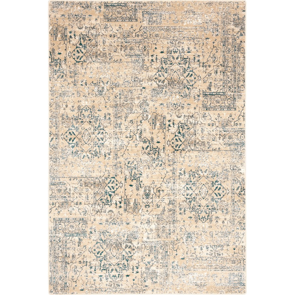 Bézs gyapjú szőnyeg 133x180 cm medley – agnella