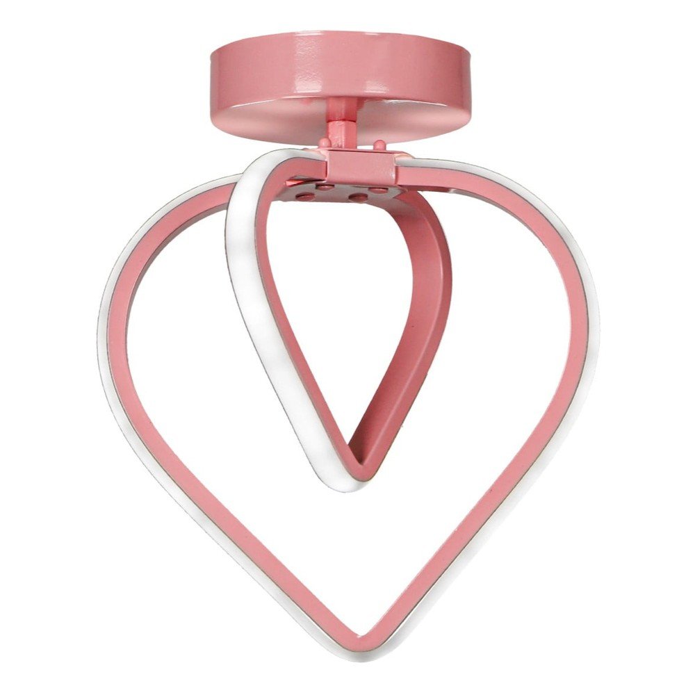 Rózsaszín fém LED mennyezeti lámpa Sevinc – Squid Lighting