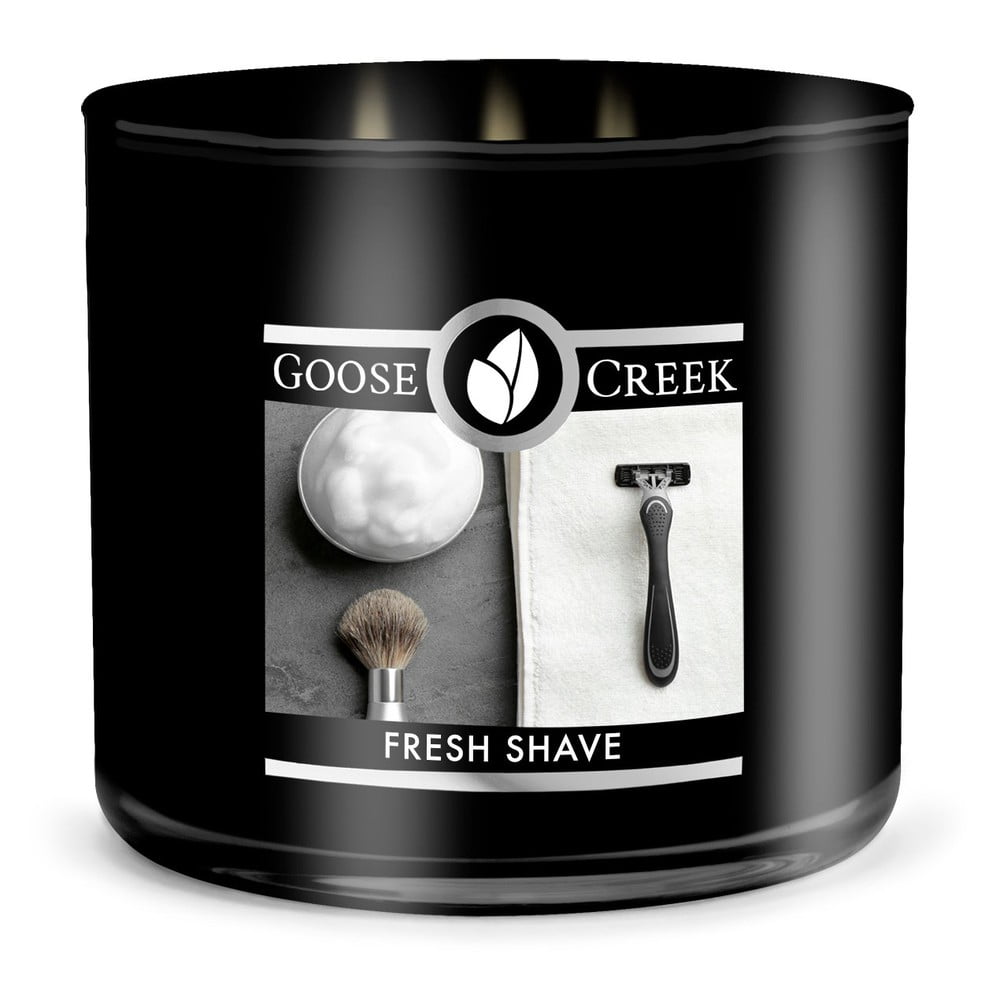 Fresh Shave illatgyertya dobozban férfiaknak, égési idő 35 óra - Goose Creek