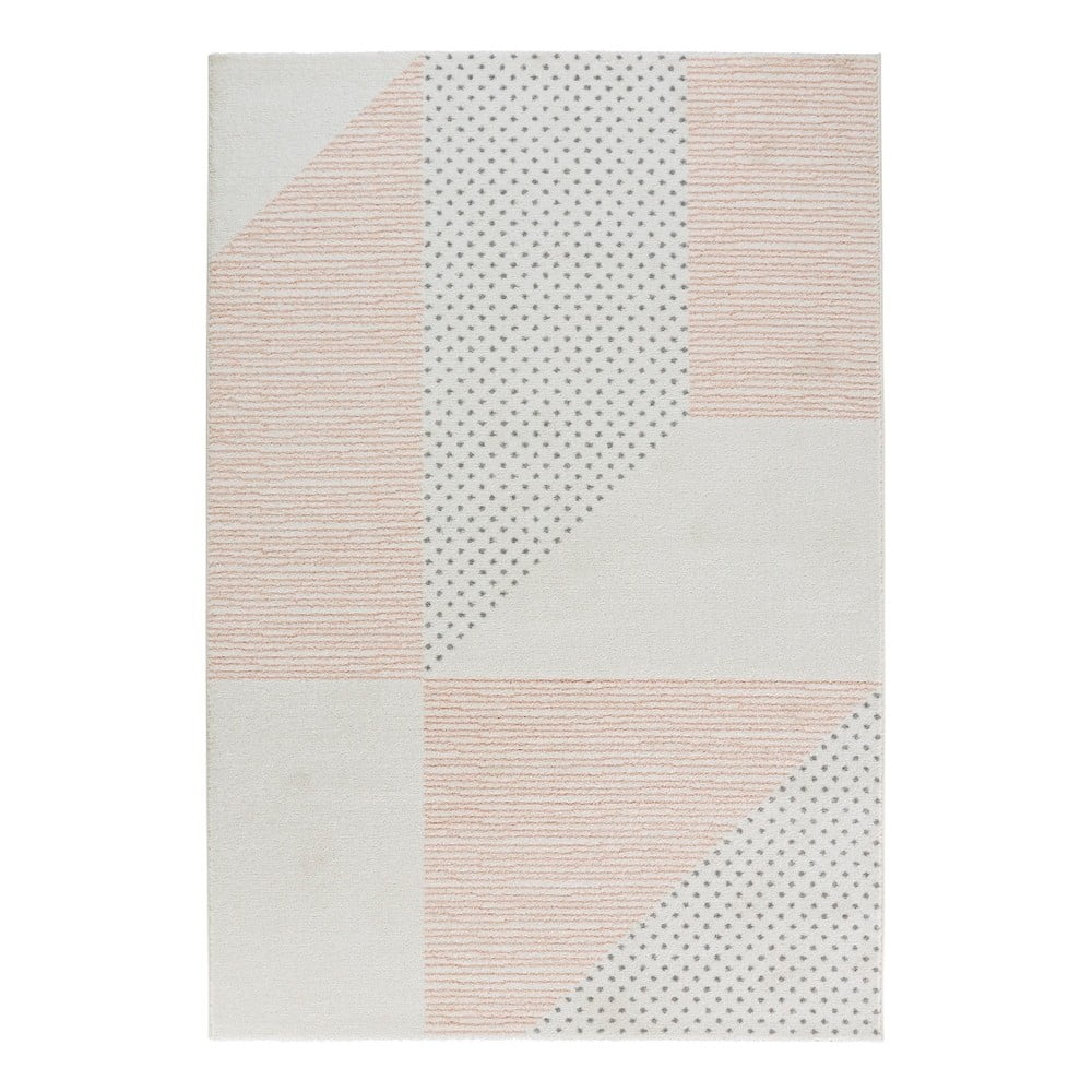 Madison krémszín-rózsaszín szőnyeg, 80 x 150 cm - Mint Rugs