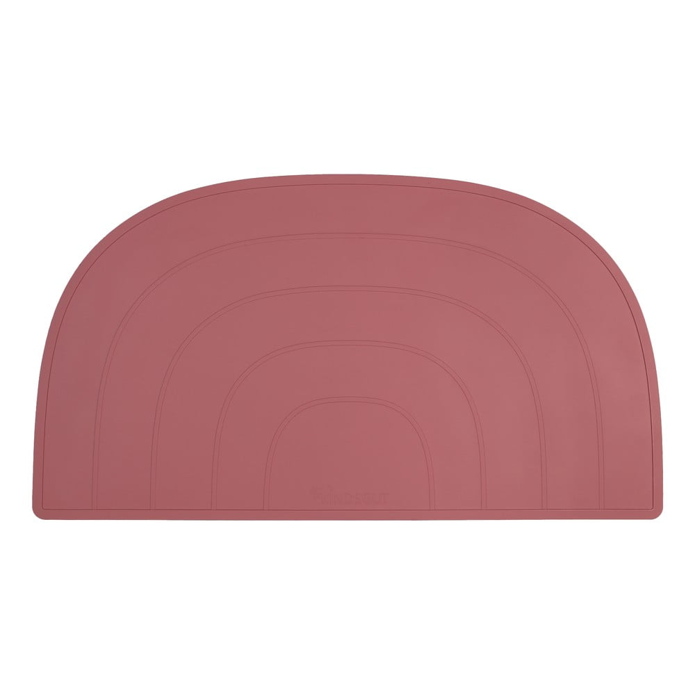 Rainbow sötét rózsaszín szilikon tányéralátét, 47 x 26 cm - Kindsgut
