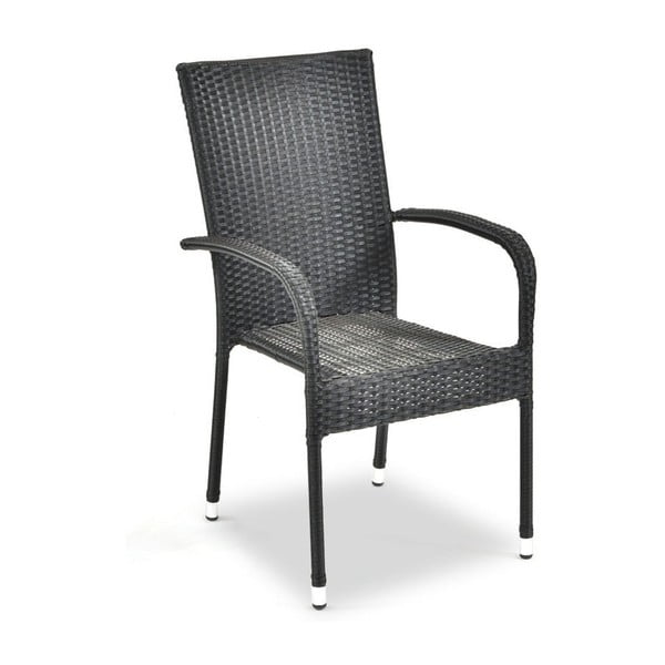 Paris fekete kerti szék mesterséges rattanból - Bonami Essentials