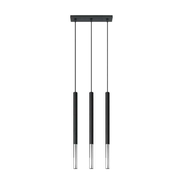 Asarot 3L fekete-ezüstszínű függőlámpa - Nice Lamps