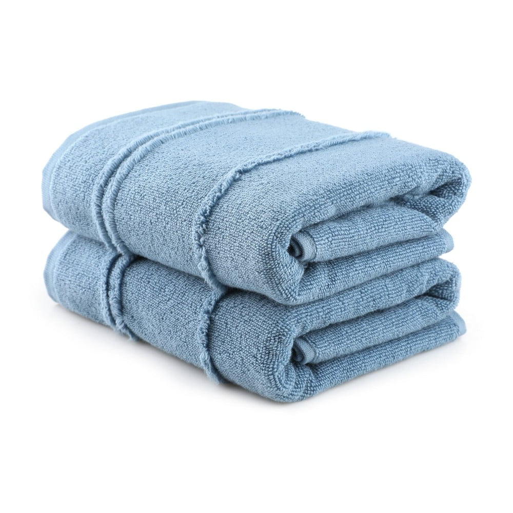 Kék frottír törölköző szett 2 db-os 50x90 cm Arden – Foutastic