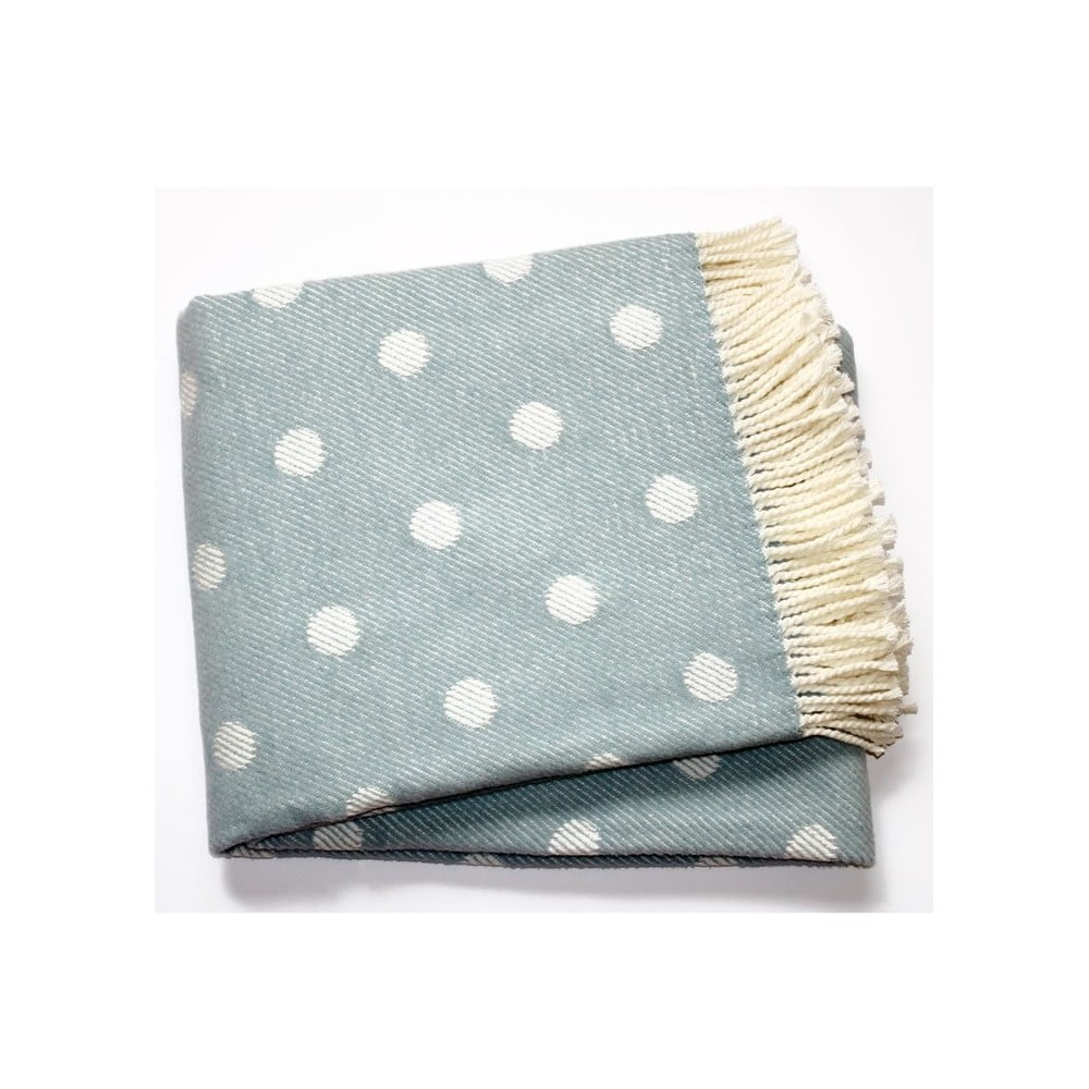 Sevilla pöttyös kék pléd, 140 x 180 cm - Euromant